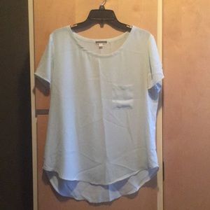 Pleione mint short-sleeved blouse